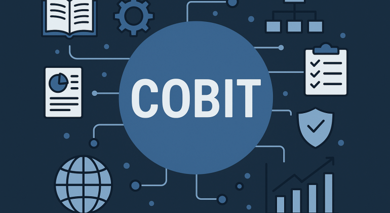 تصویر مفهومی COBIT در امنیت اطلاعات و حاکمیت فناوری