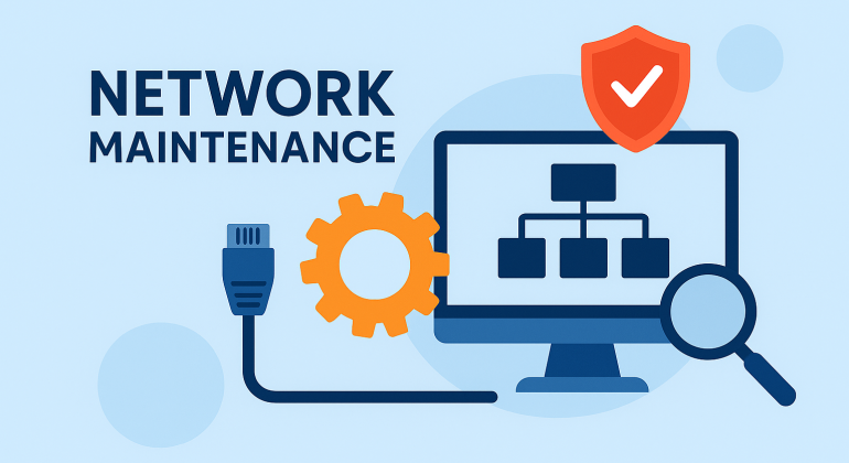 alt="تصویر مفهومی چارچوب‌های امنیت اطلاعات شامل نگهداری شبکه و امنیت سایبری در سازمان‌ها"